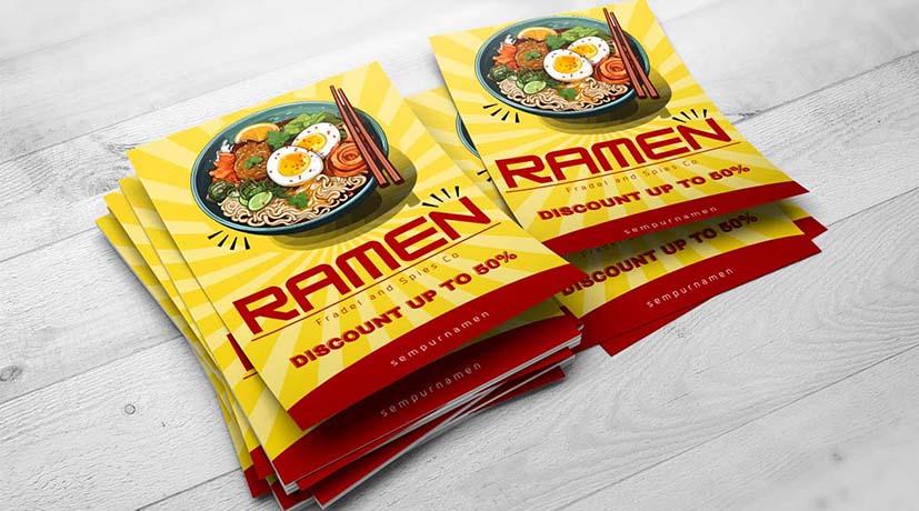 Flyer promosi kreatif