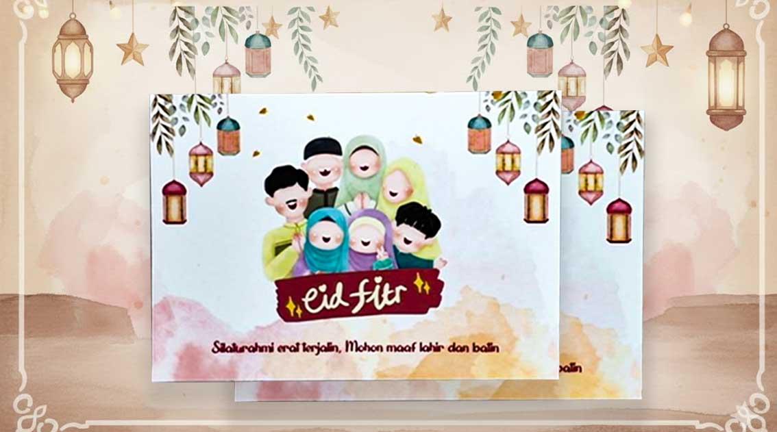 cetak kartu ucapan lebaran di Bintang Sempurna