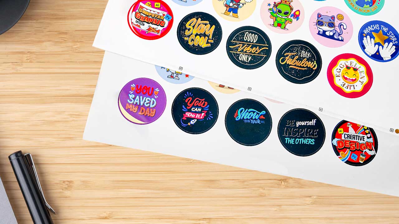 9 ukuran stiker bulat terbaik untuk label produk dan kemasan